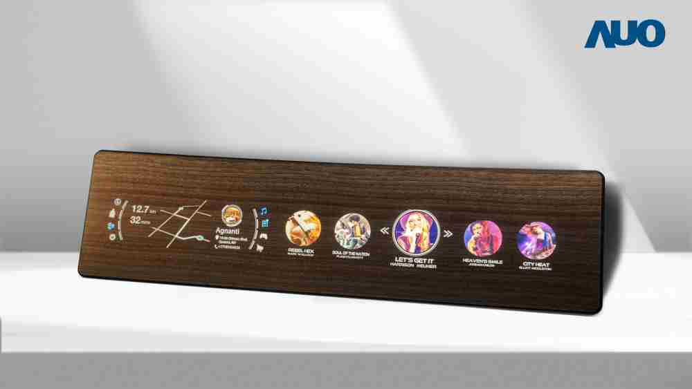 CG电子研发全球最高穿透度达80%的AmLED木纹显示器，，，可于使用时呈现高亮度、、、清晰可见的信息，，并在不使用时回归为单纯的饰板，，，，节能兼具美观