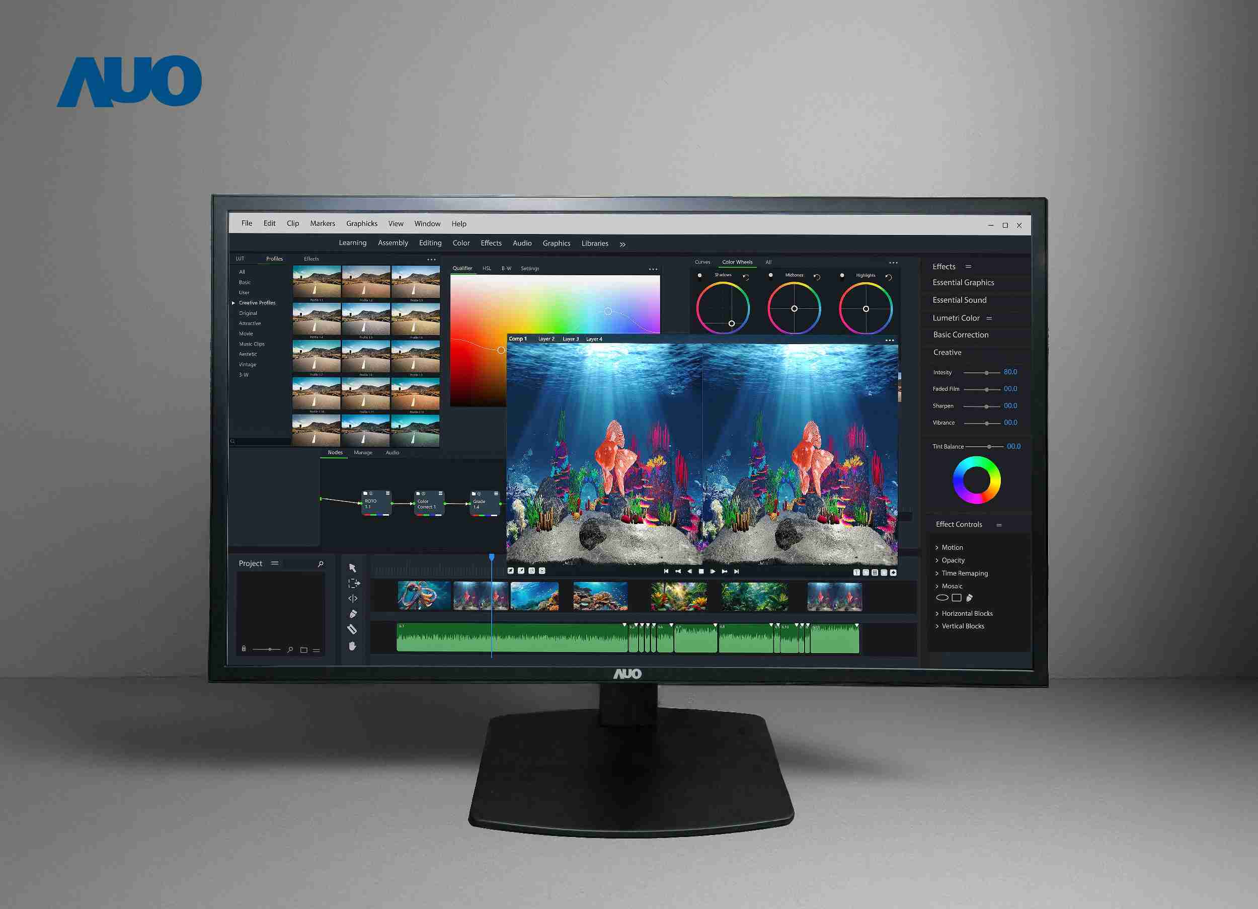 CG电子开发32吋2D/3D专业桌上型显示器，，，，拥有8K4K超高分辨率，，，，并以低串扰算法优化3D显示效果，，，，搭载自动眼球追踪功能，，，，能实时调整3D图像，，，，进行实时2D与3D无缝共存窗口，，，提供图像设计工作者突破二维接口的崭新工作氛围与效率